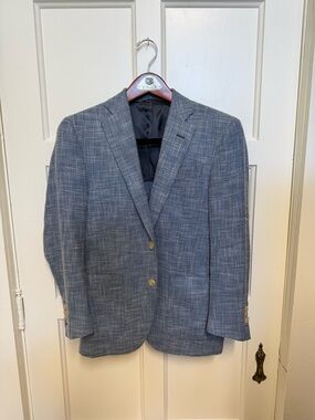 Jack by BB Dakota Blue Textured Sport Coat